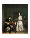 The Duet: Singer and Theorbo Player, 1669 by Anonymous