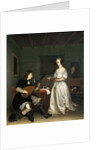 The Duet: Singer and Theorbo Player, 1669 by Anonymous
