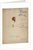 Humorous announcement with Self-Portrait, 1870s by Anonymous