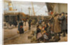 Emigrants on Larsens Plads, 1890 by Anonymous