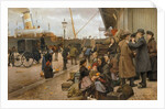 Emigrants on Larsens Plads, 1890 by Anonymous