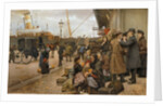 Emigrants on Larsens Plads, 1890 by Anonymous