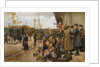 Emigrants on Larsens Plads, 1890 by Anonymous