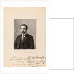 Portrait of the Composer Nikolay Alexandrovich Sokolov with a hand-drawn notes fragment by Anonymous