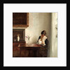 Interior with Mother and Child by Anonymous