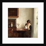 Interior with Mother and Child by Anonymous