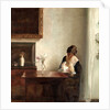 Interior with Mother and Child by Anonymous
