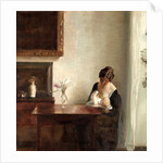 Interior with Mother and Child by Anonymous