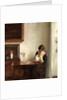 Interior with Mother and Child by Anonymous