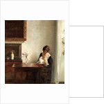 Interior with Mother and Child by Anonymous