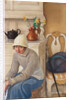 Girl with ice skates, 1917 by Anonymous