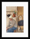 Girl with ice skates, 1917 by Anonymous