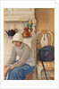 Girl with ice skates, 1917 by Anonymous
