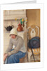 Girl with ice skates, 1917 by Anonymous