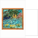 Tile with lilies, End 1890s by Anonymous