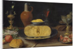 Breakfast Still Life with Cheese and Goblet by Anonymous