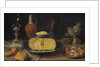 Breakfast Still Life with Cheese and Goblet by Anonymous
