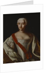 Portrait of Empress Elizabeth of Russia by Anonymous
