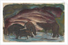 Wild Boars in the Water, 1910-1911 by Anonymous