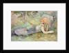 Reclining shepherdess, 1891 by Anonymous