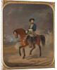 Portrait of the King Charles XII of Sweden on horseback, 1863 by Anonymous
