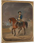 Portrait of the King Charles XII of Sweden on horseback, 1863 by Anonymous
