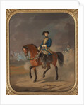 Portrait of the King Charles XII of Sweden on horseback, 1863 by Anonymous