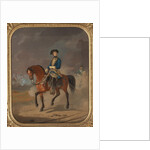 Portrait of the King Charles XII of Sweden on horseback, 1863 by Anonymous