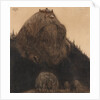 Herr Birre och trollen. Illustration for Bland tomtar och troll (Among Gnomes and Trolls) by Alfre by Anonymous