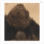 Herr Birre och trollen. Illustration for Bland tomtar och troll (Among Gnomes and Trolls) by Alfre by Anonymous