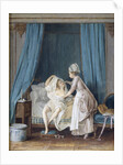 Lady Getting out of Bed, 1776 by Anonymous