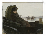 Lady in a landau carriage, Paris, 1882-1883 by Anonymous