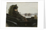 Lady in a landau carriage, Paris, 1882-1883 by Anonymous