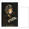 Lady in a Train Window, 1877 by Anonymous