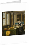 Lady Playing the Lute by Anonymous