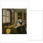Lady Playing the Lute by Anonymous