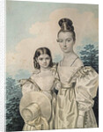 Portrait of Sisters Sofia Petrovna and Alexandra Petrovna Ushakov, 1830s by Anonymous