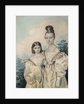 Portrait of Sisters Sofia Petrovna and Alexandra Petrovna Ushakov, 1830s by Anonymous