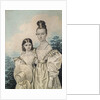 Portrait of Sisters Sofia Petrovna and Alexandra Petrovna Ushakov, 1830s by Anonymous