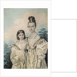 Portrait of Sisters Sofia Petrovna and Alexandra Petrovna Ushakov, 1830s by Anonymous