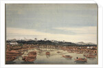 Nihonbashi in Edo and the Fuji in the background, 1823-1829 by Anonymous