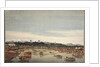 Nihonbashi in Edo and the Fuji in the background, 1823-1829 by Anonymous