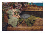 In a rose garden, 1890 by Anonymous