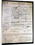The official death sentence of Mata Hari, 1917 by Anonymous