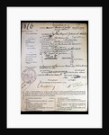 The official death sentence of Mata Hari, 1917 by Anonymous
