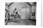 Cellar of Ipatiev house in Yekaterinburg, after the Execution of the Imperial Family in the night on by Anonymous