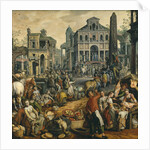 Market Scene with Ecce Homo, 1565 by Anonymous