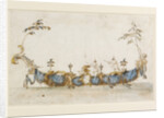 Design for a Bissona, with two gondoliers in Chinese dress, ca 1766-1770 by Anonymous