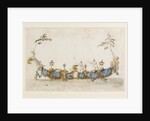 Design for a Bissona, with two gondoliers in Chinese dress, ca 1766-1770 by Anonymous