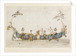Design for a Bissona, with two gondoliers in Chinese dress, ca 1766-1770 by Anonymous